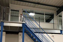 Création de mezzanine pendant travaux